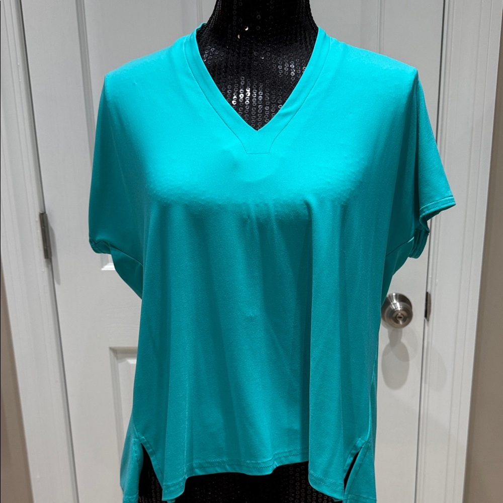 Turquoise Joesph Ribkoff V-Neck Women's Top